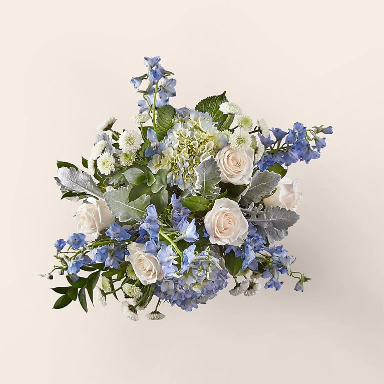 Funeral Blue Table Centerpiece